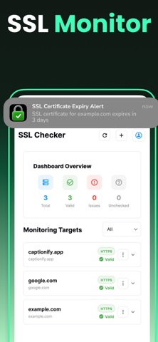 Endpoint Alert: SSL,Uptime,API Screenshot 2 of 3