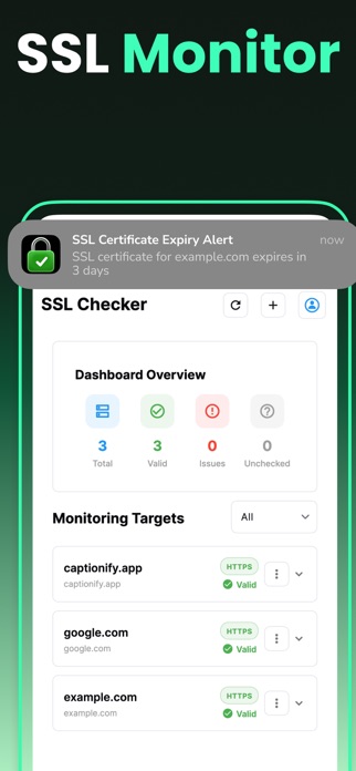 Endpoint Alert: SSL,Uptime,API Screenshot 2 of 3