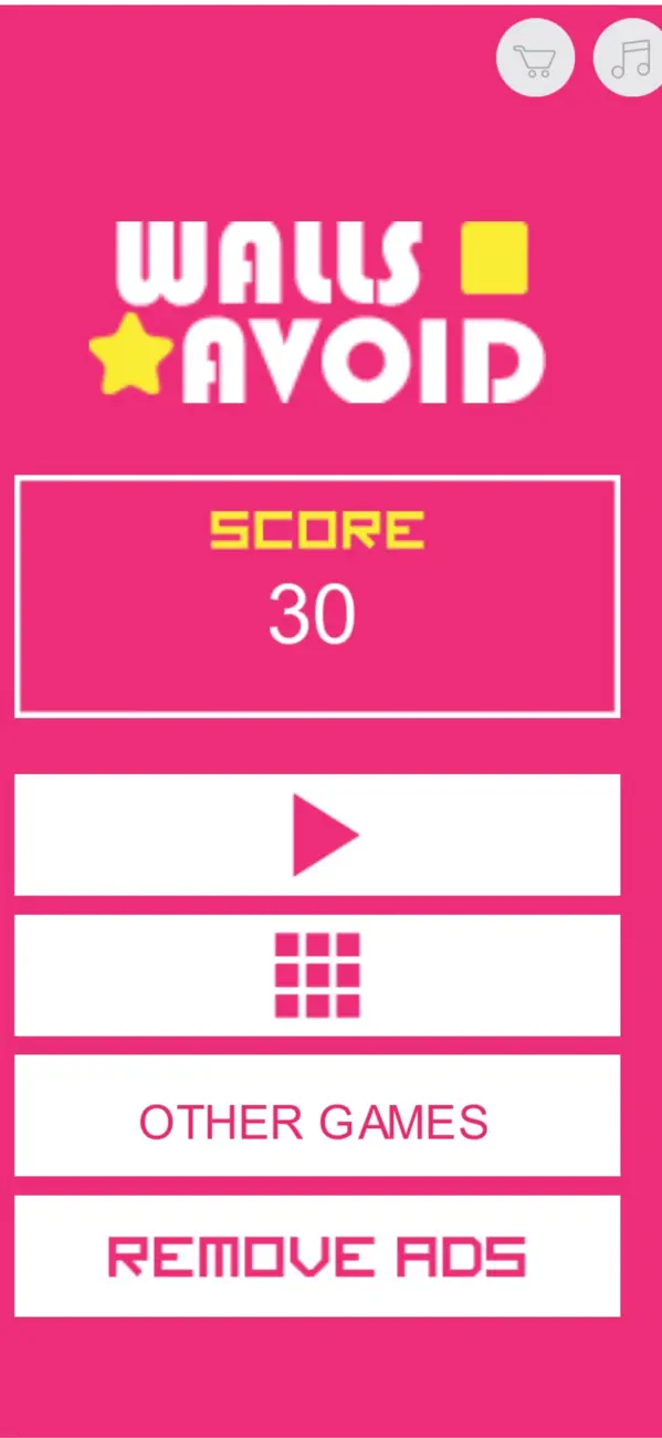 Screenshot #1 pour Walls Avoid: Reflex Challenge