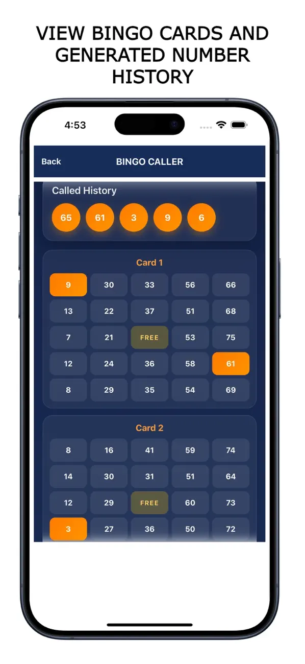 Screenshot #3 pour Bingo Caller & Number Picker