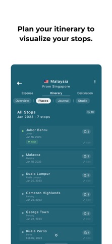 Globe Trip: Travel Memories iPhone screenshot