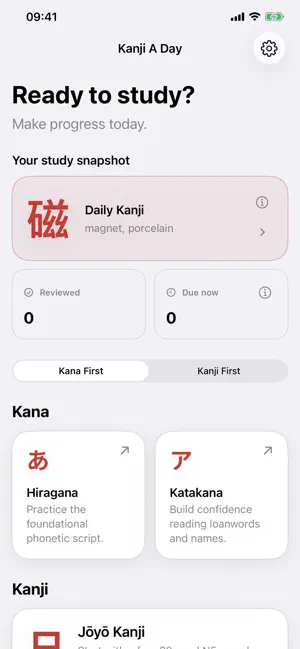 Kanji A Day screenshot 1