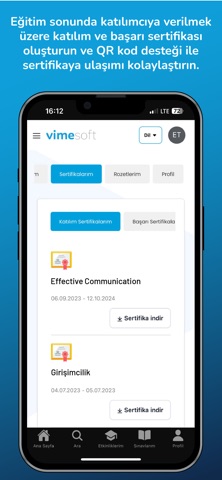 Vimesoft LMS screenshot