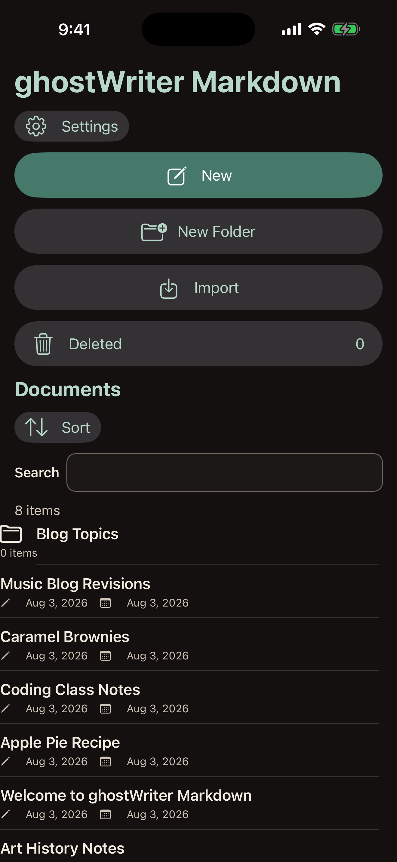 ghostWriter Markdown screenshot 5