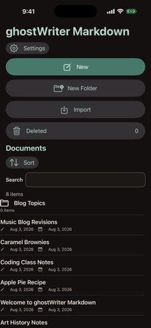 ghostWriter Markdown Screenshot 5 of 6