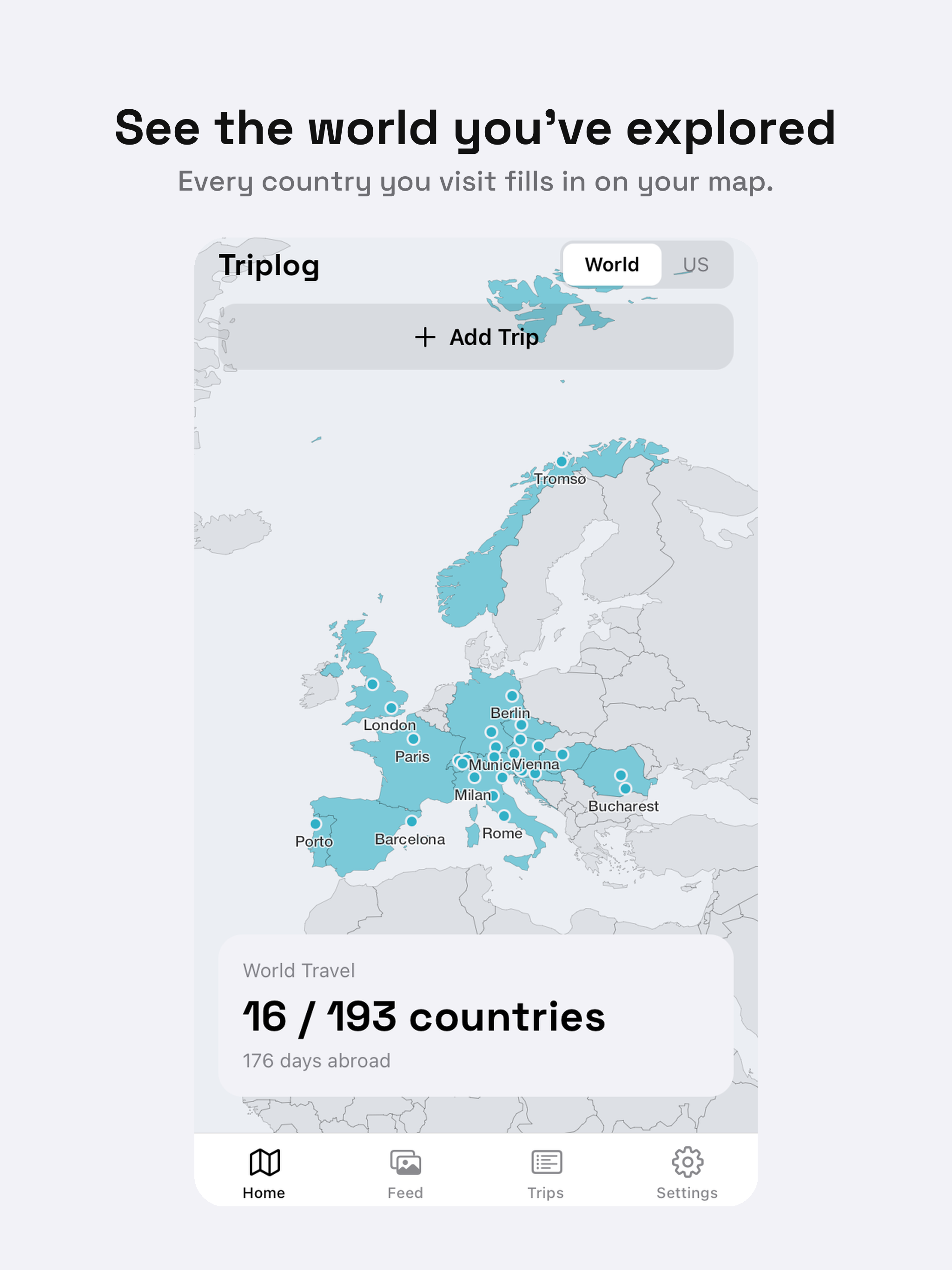 Triplog - Travel Map screenshot 7