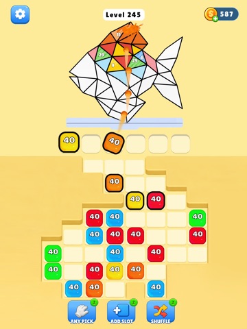 Block Brush -Color Puzzle Game iPad screenshot