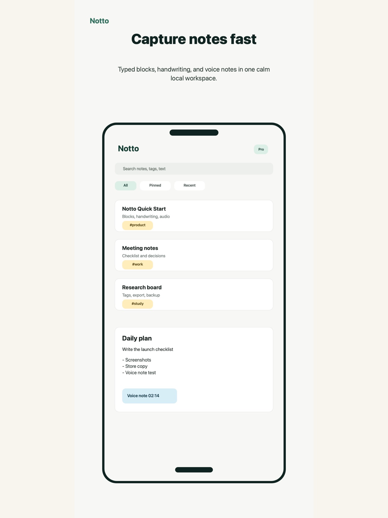 Screenshot 6 of Notto: Notes, Ink, Voice