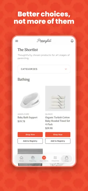 Poppylist Baby Registry screenshot 1