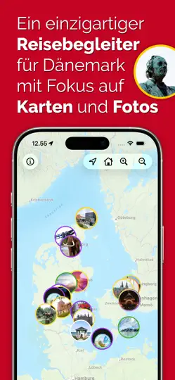 Screenshot von Denmark Visually, Reiseführer auf dem iPhone 1
