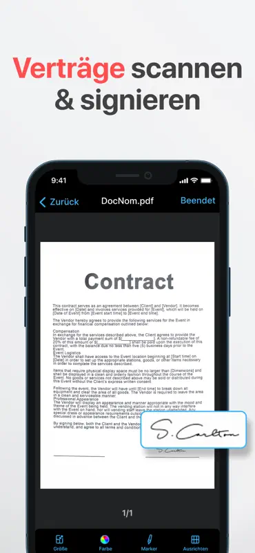 Dokumenten Scannen・PDF Scanner screenshot 3 of 4