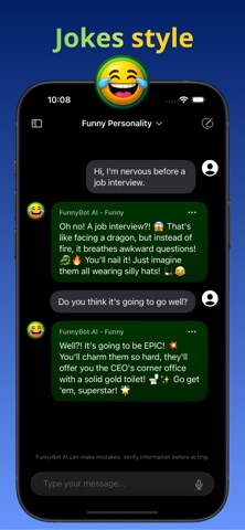 AI Chatbot – FunnyBot AI Screenshot 4 of 4