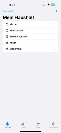 Screenshot von FoodMind auf dem iPhone 2