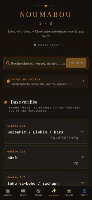 Noumabou – Bible & Strong screenshot 2