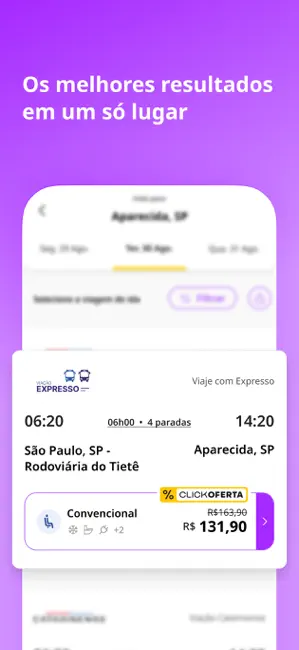 ClickBus - Passagens de Ônibus iPhone screenshot 6