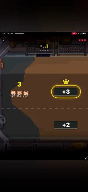 Mathketeers — screenshot 2