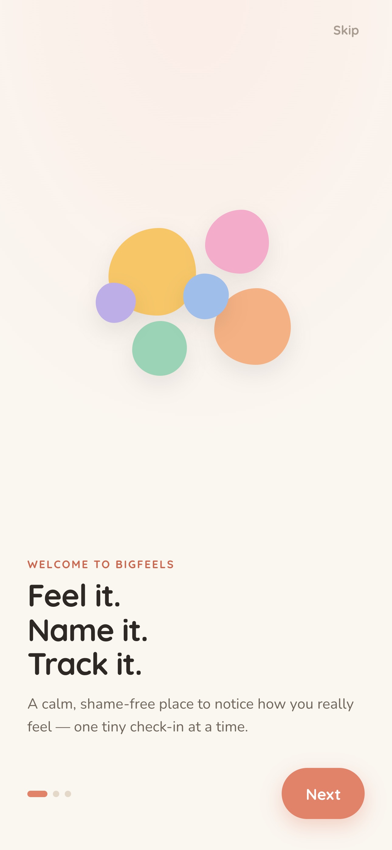 Screenshot 1 of BigFeels: Name Your Feelings