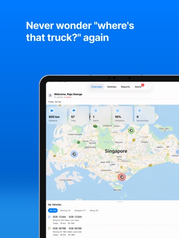 AVLView GPS Vehicle Tracking iPad screenshot