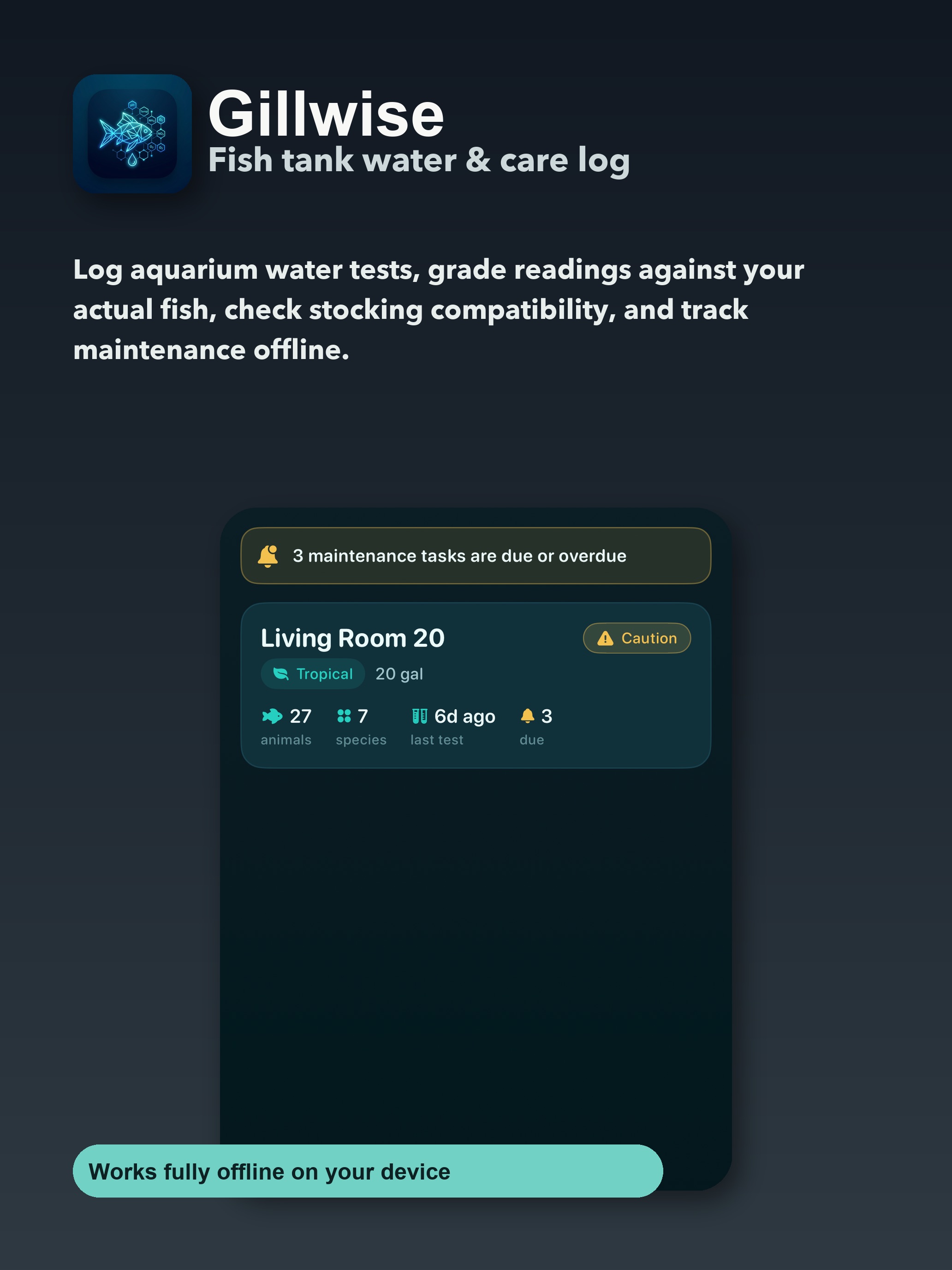 Gillwise: Aquarium Care iPad screenshot 4 of 5