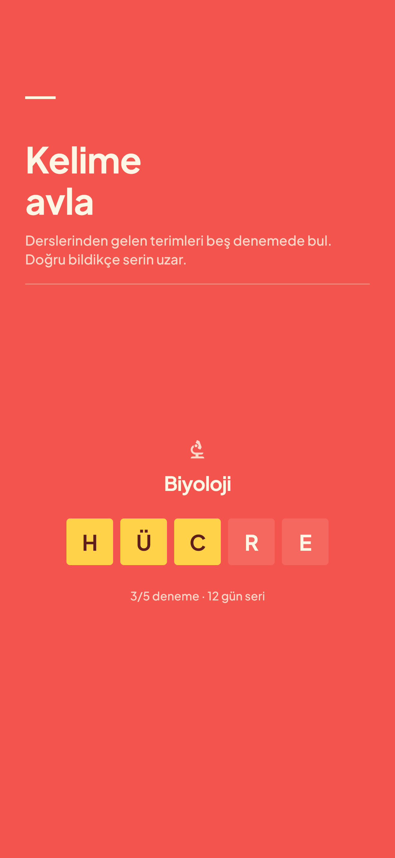 YKS: Sayaç & Kelime Oyunu screenshot 3