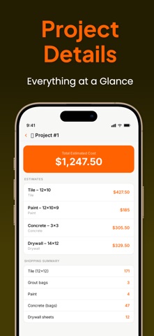 BrickCalc – Material Estimator iPhone screenshot