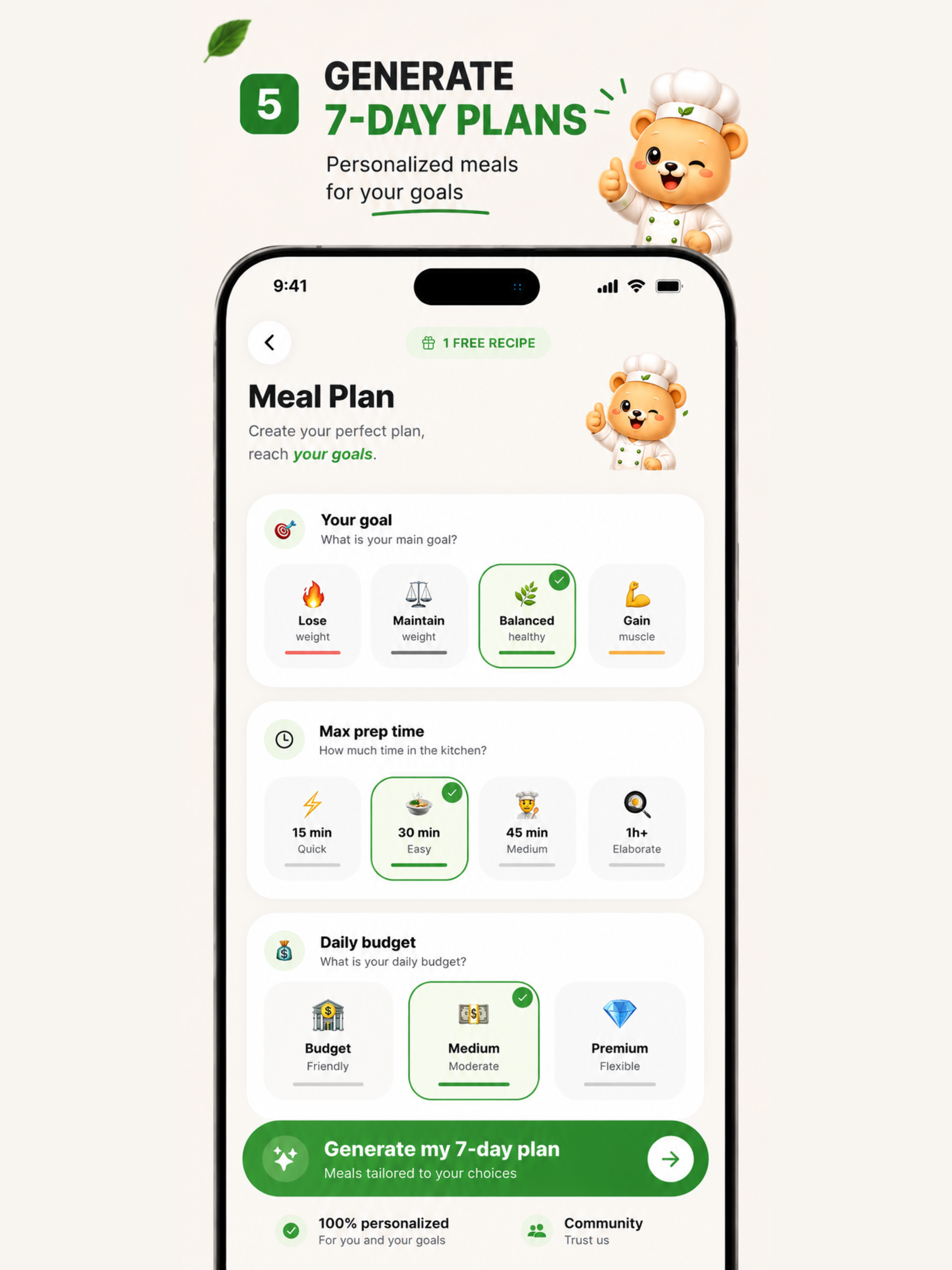 NutriNori Your Nutrition Coach screenshot 11