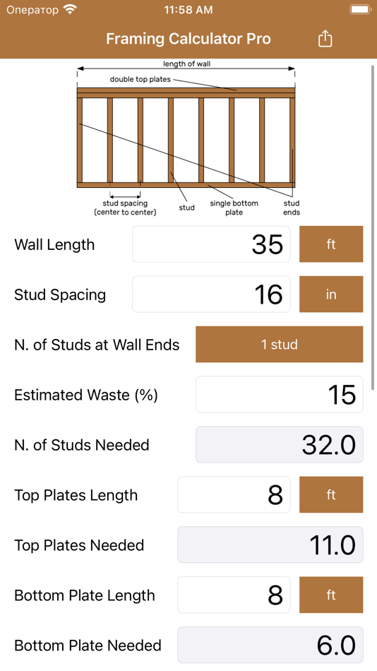 #2. Framing Calculator Pro (iOS) 由: Anna Filobok