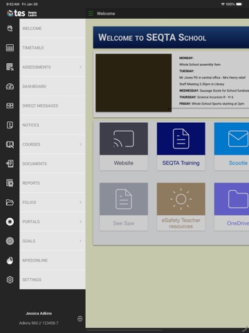 SEQTA Learn iPad screenshot 2
