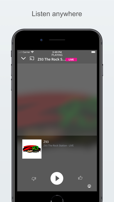 Z93 The Rock Station Screenshot