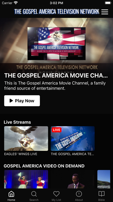 THE GOSPEL AMERICA NETWORK Screenshot