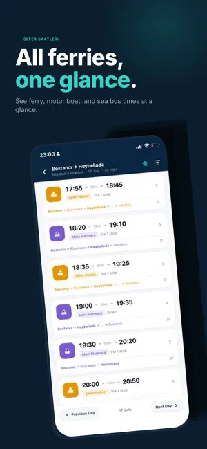 Sefer Saatleri: Ferry Times screenshot 2
