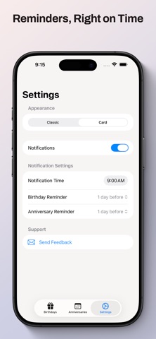 Milestone: Birthdays screenshot