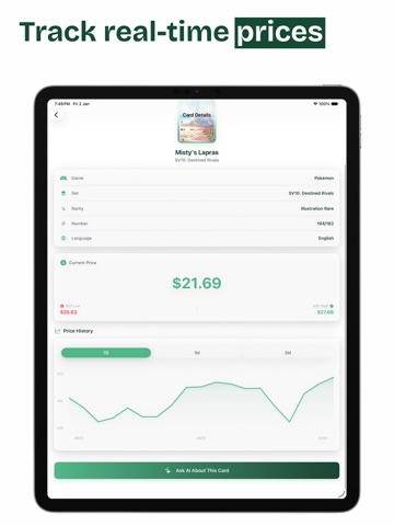 TCG card scanner: Collector iPad screenshot