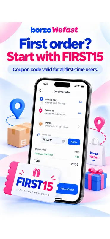Borzo: Courier Delivery 24x7 screenshot 1 of 7