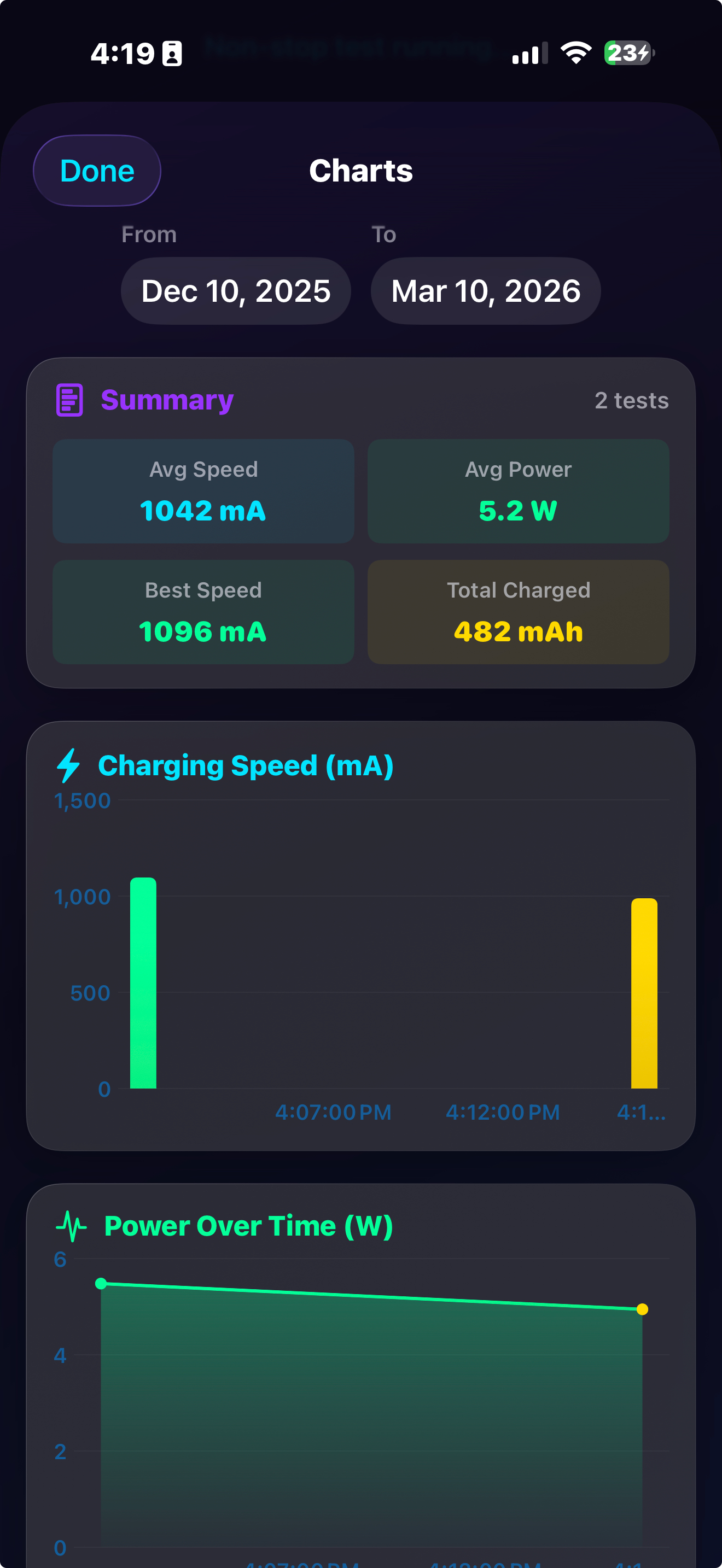Amperes 4: Battery Charge Info screenshot 5