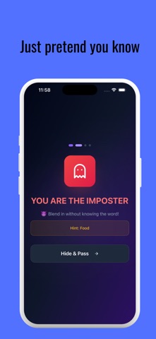 The Imposter - word game screenshot