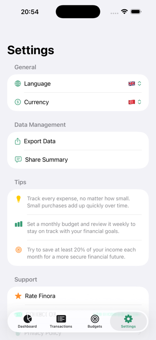 Finora - Finance Tracker Screenshot 4 of 5