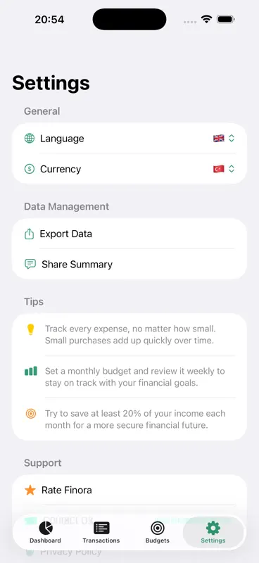 Finora - Finance Tracker screenshot 4 of 5