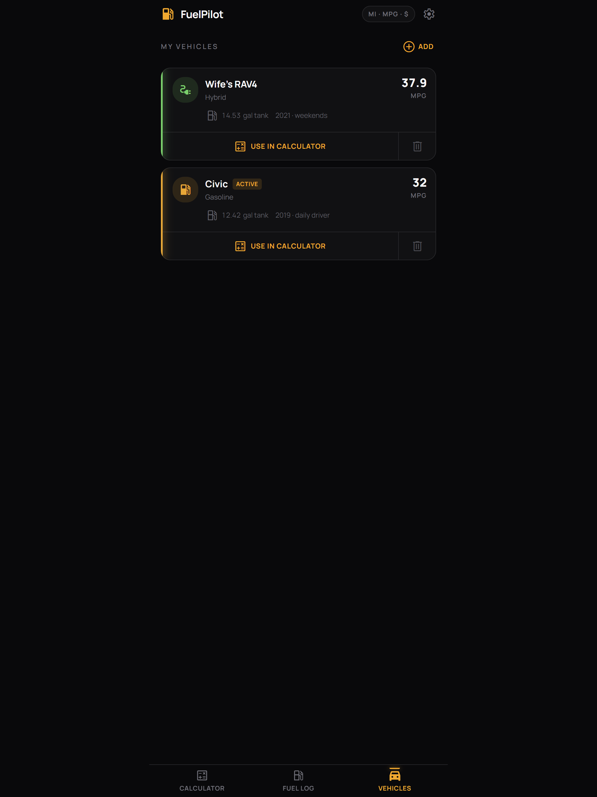 FuelPilot: Gas Cost Calculator screenshot 9