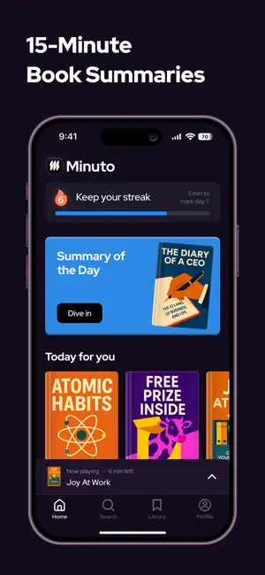 Minuto: Daily Book Summaries screenshot 2