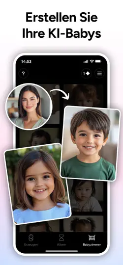 Screenshot von AI Baby Generator - TinyFaces auf dem iPhone 3