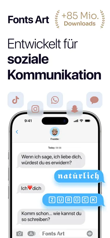 Fonts Art - Schriftarten App screenshot 1 of 7