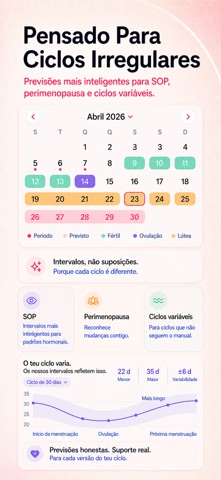 Iris: Calendário Menstrual screenshot 5