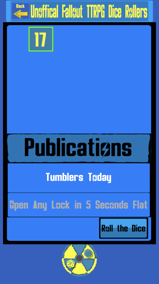 #6. Unofficial FOTTRPG Dice Roller (iOS) بواسطة: Bily Salazar
