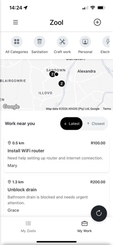 Zool - Quick jobs nearby. iPhone screenshot 1