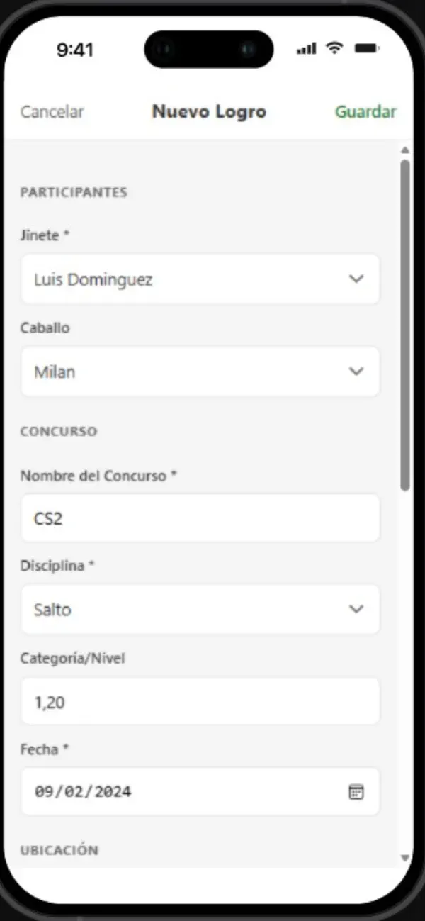 Screenshot #1 pour My Horse Manager