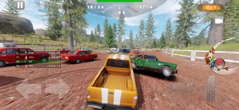 Derby Madness - Engage in unique gameplay with numerous crashes and challenging actions across a rugged forest dirt track.
