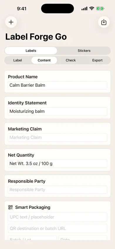 Formulator - Label Forge Go screenshot 3