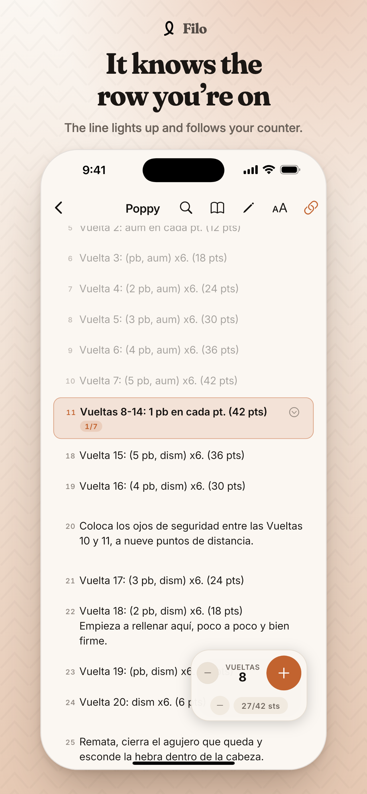 Filo - Crochet and Knitting screenshot 4