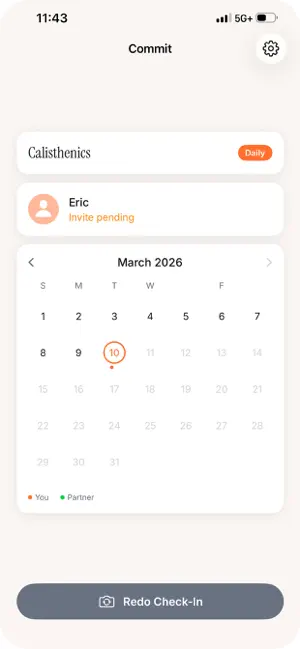 Commit: Accountability Partner screenshot 2